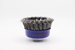 Wheel Cup Brush 4 Inch (4″ Twisted/Knotted) For 5/8″-11 Angle Grinders – 6 Pack