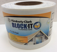 Kimberly-Clark BLOCK-IT Flashing Tape, 4 Inches by 75 Feet, 1 Roll Free Shipping