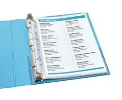 Avery Diamond Clear Heavyweight Sheet Protectors 8.5″ x 5.5″ 25ct