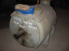 150 HP Westinghouse 500V DC Motor 1750 RPM Shunt DP Frame 505AS