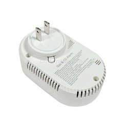 Portable 4-in-1 CO Detector with Smoke & Natural Gas, Plug-in Safety Alarm