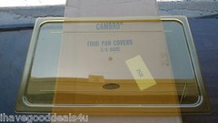 ONE CAMBRO 1/1 GN HIGH HEAT FLAT LID AMBER 20HPC-150