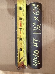 4140 Hot Rolled Steel Bar Round Stock Heat Treated 1 1/2” OD x ~ 6 1/4” Lot of 2