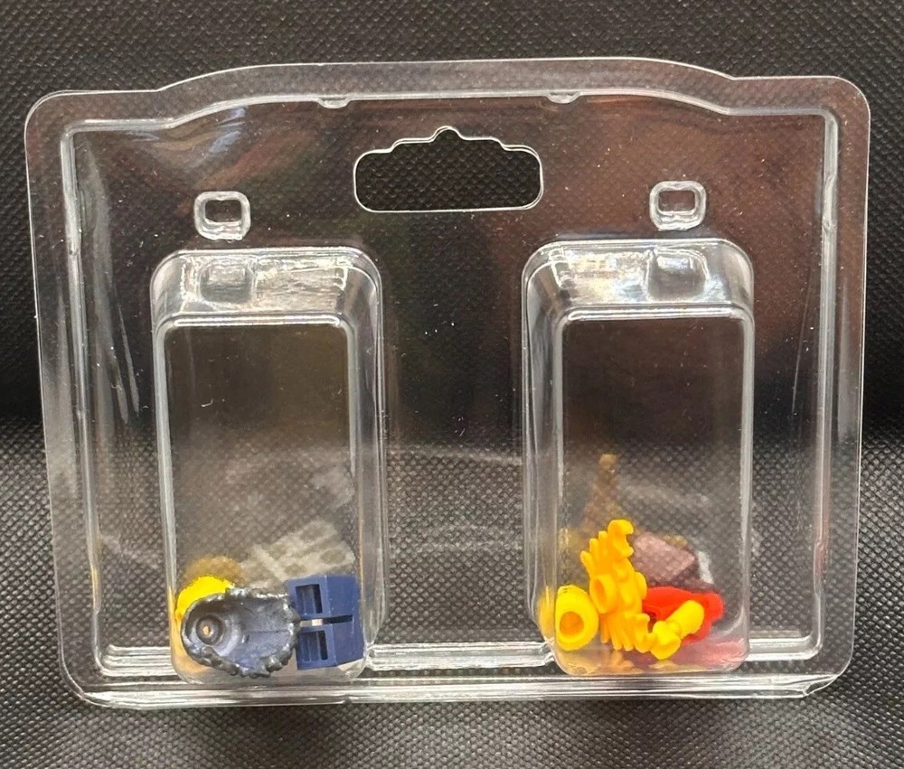 100 PC Plastic Blister Clamshell Display Case with Hang Holes – 2.5×1.25×1