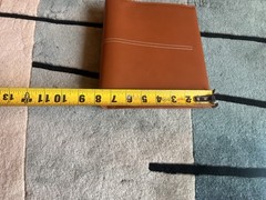 Vintage Franklin Covey Leather Planner Organizer 7 X 9 Ring Orange