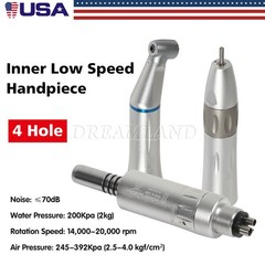 Dental Slow Low Speed Straight Handpiece Air Motor 4Holes E-type NSK STYLE WY4