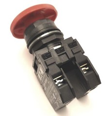 Eaton E22LLB2 Push/Twist To Release Operator, Red, 2NC, 40mm Dia, 22.5mm, E22B1
