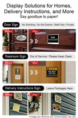 Santek EZ Sign NFC E-Paper Display, No Battery & 4-Color Rewritable Display IP65