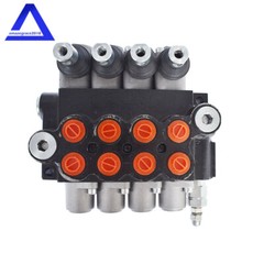 4 Spool Hydraulic Monoblock Double Acting Control Valve 11 GPM SAE Ports 3625PSI