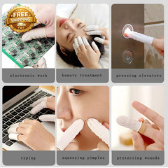 Approx 420 Pcs Latex Finger Cots Disposable Medium Finger Gloves Fingertip