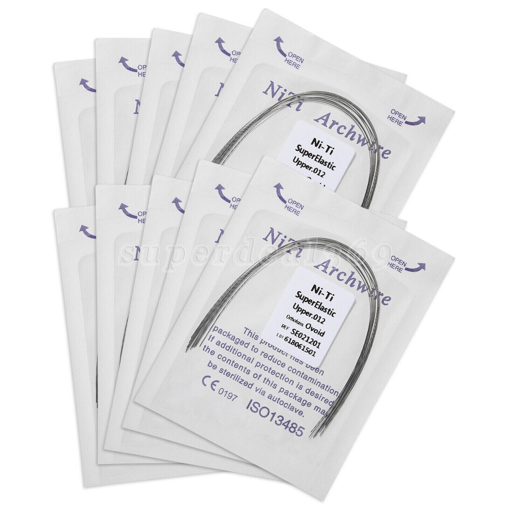 100PCS Dental Orthodontic Arch Wire Niti Round /Braces Bracket 022 Slot All ns