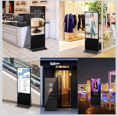 43 in Digital Signage Floor Standing 4K Digital Signage Kiosk Touch Screen