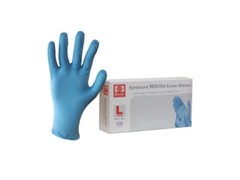 Synguard Nitrile Exam Gloves Powder-Free Blue large (10x 100/Bx)