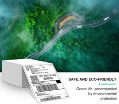 500 Fanfold 4×6” Direct Thermal Shipping Labels for Zebra and Rollo Printers