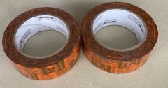 Gold Glass Tape Windshield Holding Tape Remove in 24 Hours Orange 2 Rolls New