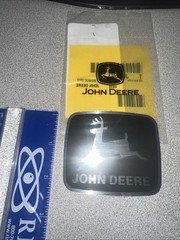 New John Deere Black & Silver Logo Decal JD 5603