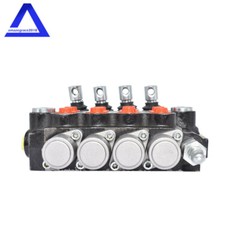 4 Spool Hydraulic Monoblock Double Acting Control Valve 11 GPM SAE Ports 3625PSI