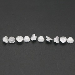 100Pcs Composite Dental Orthodontic Ceramic Clear Lingual Button Bondable Round