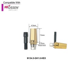 US Titanium Straight Transfer Abutment Fits Hiossen ET (ETIII/IV) /Osstem TS/GS