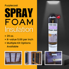 Vega Bond Purplecoat Closed Cell Insulation Spray Foam -Covers 240 BF-12pack Set
