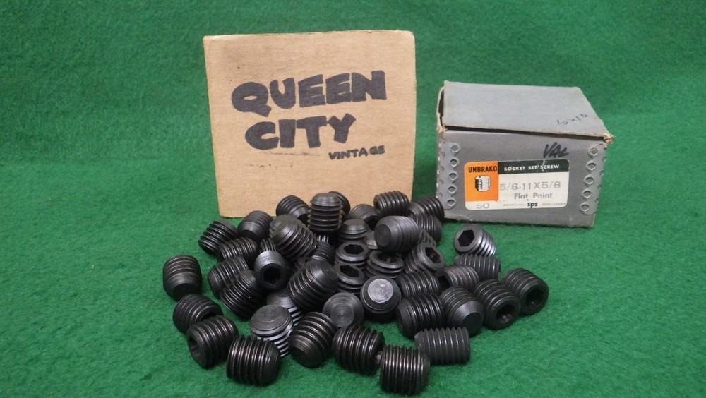 5/8-11 x 5/8″ Socket Set Screw Flat Point Lot of (10) pieces Unbrako