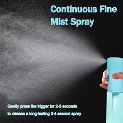 ESSKAM 3 Pack Spray Bottles, Continuous Bottle, Fine Water Mist Blue