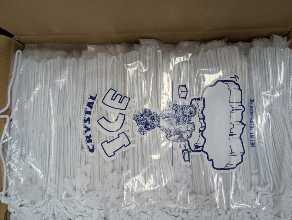 4914 – 10# Ice Bag w/ Drawsting – Case of 500
