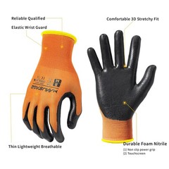 Safety Work Gloves – Protective Glove for Men & Women – Ultrathin Hand Protec…