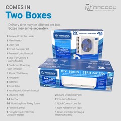 MRCOOL 12,000 BTU DIY Ductless Mini-Split Smart WiFi Air Handler/Condenser 115V