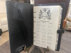 Vintage British Filofax Travelfax Made In England 1987 NOS