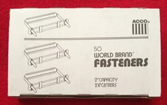 ACCO World Brand Fasteners 2″ Capacity, 2.3/4”Center to Center 50 pcs