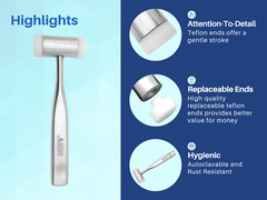 Surgical Mallet Implant Sinus Lift Osteotomes Hammer Rubber Mallet ARTMAN