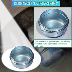 4pcs 1.98” Trailer Hub Dust Caps, Bearing Center Replacement Size: 4pcs 1.98