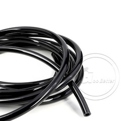 Black Silicone Tube Hose ID 0.5mm-60mm × OD 1mm-68mm Soft Rubber Pipe