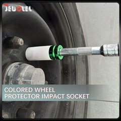 JEUCLEL 22mm 1/2″Drive Wheel Protector Impact Socket, Lug Nut 22MM