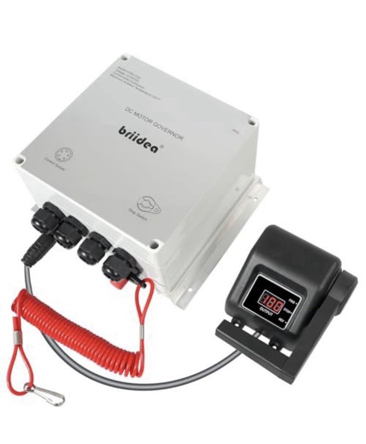 PWM Controller (2025 New), Briidea 12V/24V 50A DC Motor Speed Controller with Ha