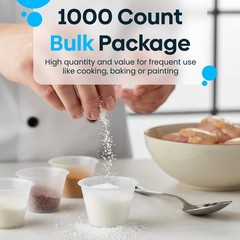 [1000 Count – 1 oz.] Perfect Stix Disposable Graduated Pack of 1000, Clear