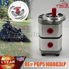 NEW Two-Section Hydraulic Gear Pump PGP51088G3LP for KTT23 Skid Steer Loader