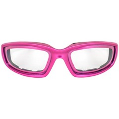 Birdz Eyewear Oriole A/F Padded Sunglasses Purple & Pink Frames w/ Clear Lenses