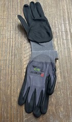 Pk Of 12 Lightweight Nitrile Micro Foam Palm Grip Coated Protective Work Gloves