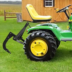 Hitch Lawn Mounted Ripper Middle Buster Plow for ATVs/UTVs Tractor W/2″ Receiver