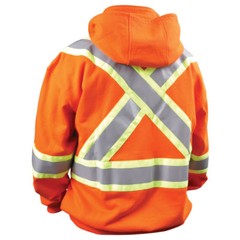 Revco Black Stallion FR Hooded Sweatshirt Orange Reflective Safety Stripes