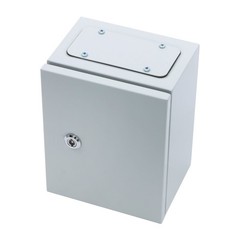 10x8x6 Inch IP65 Watertight Electrical Box, NEMA 4X Carbon Steel Enclosure
