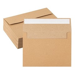 50 Pack Kraft Envelopes – 4 x 6 Inch Brown Kraft Paper Envelopes for Invitations