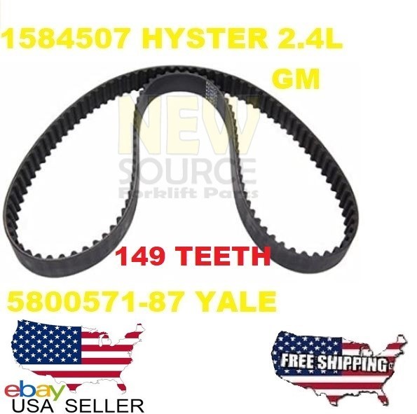 1584507 HYSTER H60 S40 FT TIMING BELT 2.4L GM 5800571-87 YALE CD006