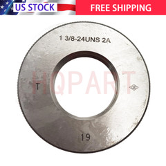 1″ 3/8-24 UN Threaded Ring Gauge 2A GO NOGO 1″ 3/8-24 UN 2A Thread Ring Gage