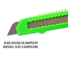 10 Safety Box Cutter Utility Knife Retractable Snap off Razor Blade PINK GREEN