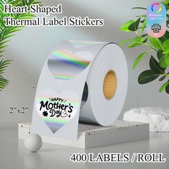 400/Roll 2” Holographic Circle Direct Thermal Stickers Labels for Rollo Zebra
