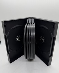 1 NEW TOP QUALITY MULTI-12 DISC DVD CASE, 1.5″ SPINE,BLACK,DH12, FREE SHIPPING
