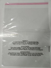 100-1000Pack Suffocation Warning Clear Poly Bags Self Adhesive for Shirt Apparel
